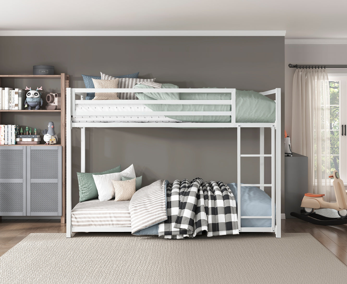 B2010WH-1 - Twin/Twin Bunk Bed