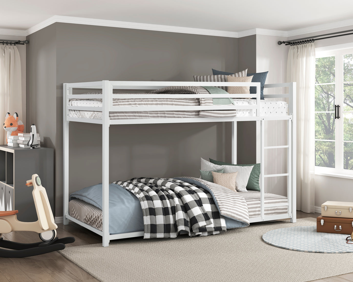 B2010WH-1 - Twin/Twin Bunk Bed