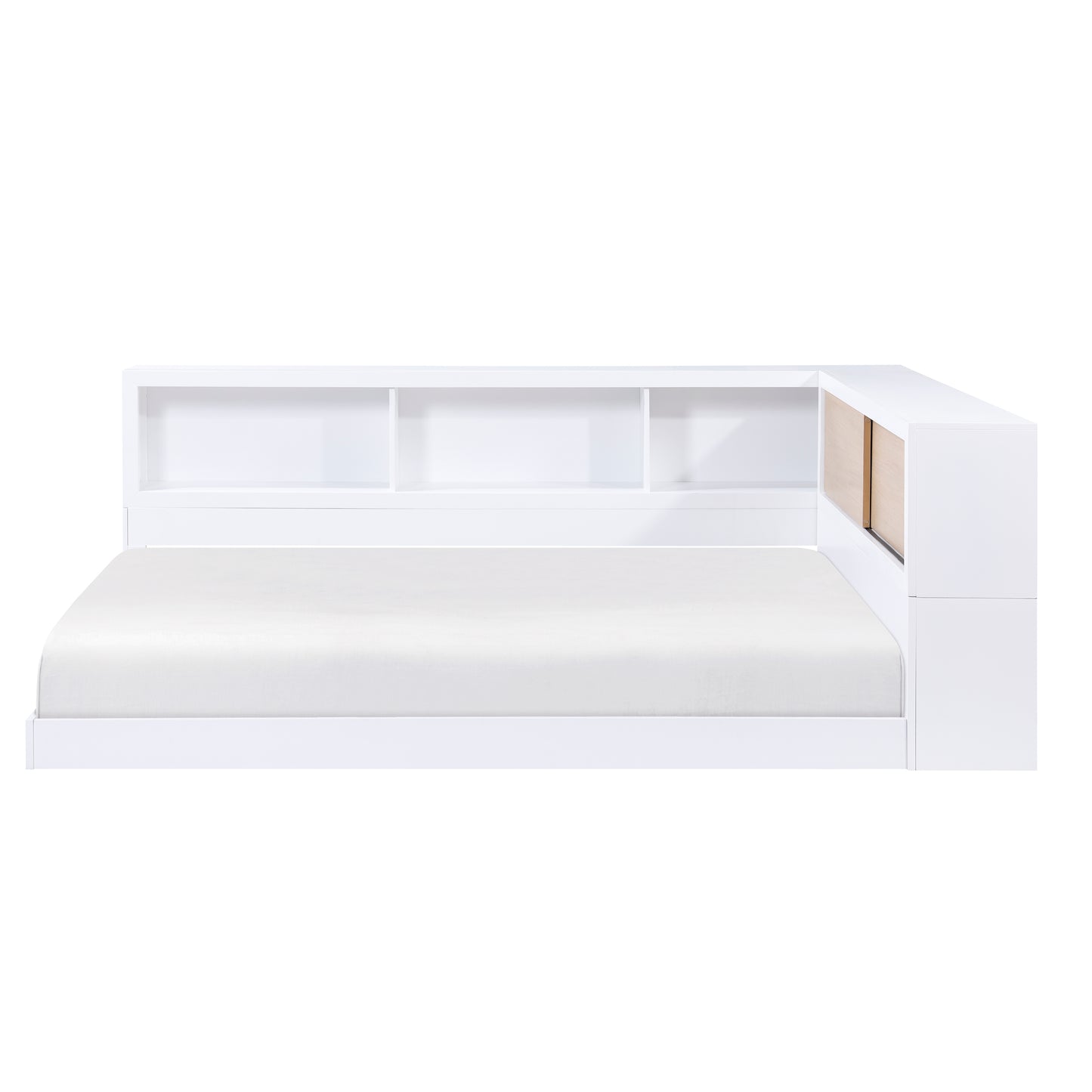 B2012BCF-1BC* - (4) Full Bookcase Corner Bed