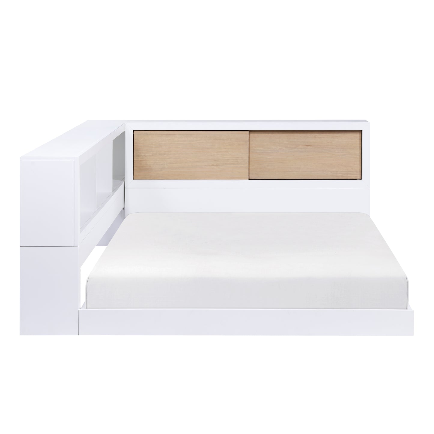 B2012BCF-1BC* - (4) Full Bookcase Corner Bed