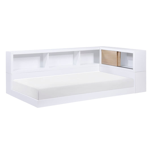 B2012BCT-1BC* - (4) Twin Bookcase Corner Bed