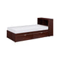 B2013BCDC-1T* - (3) Twin Bookcase Bed with Storage Boxes