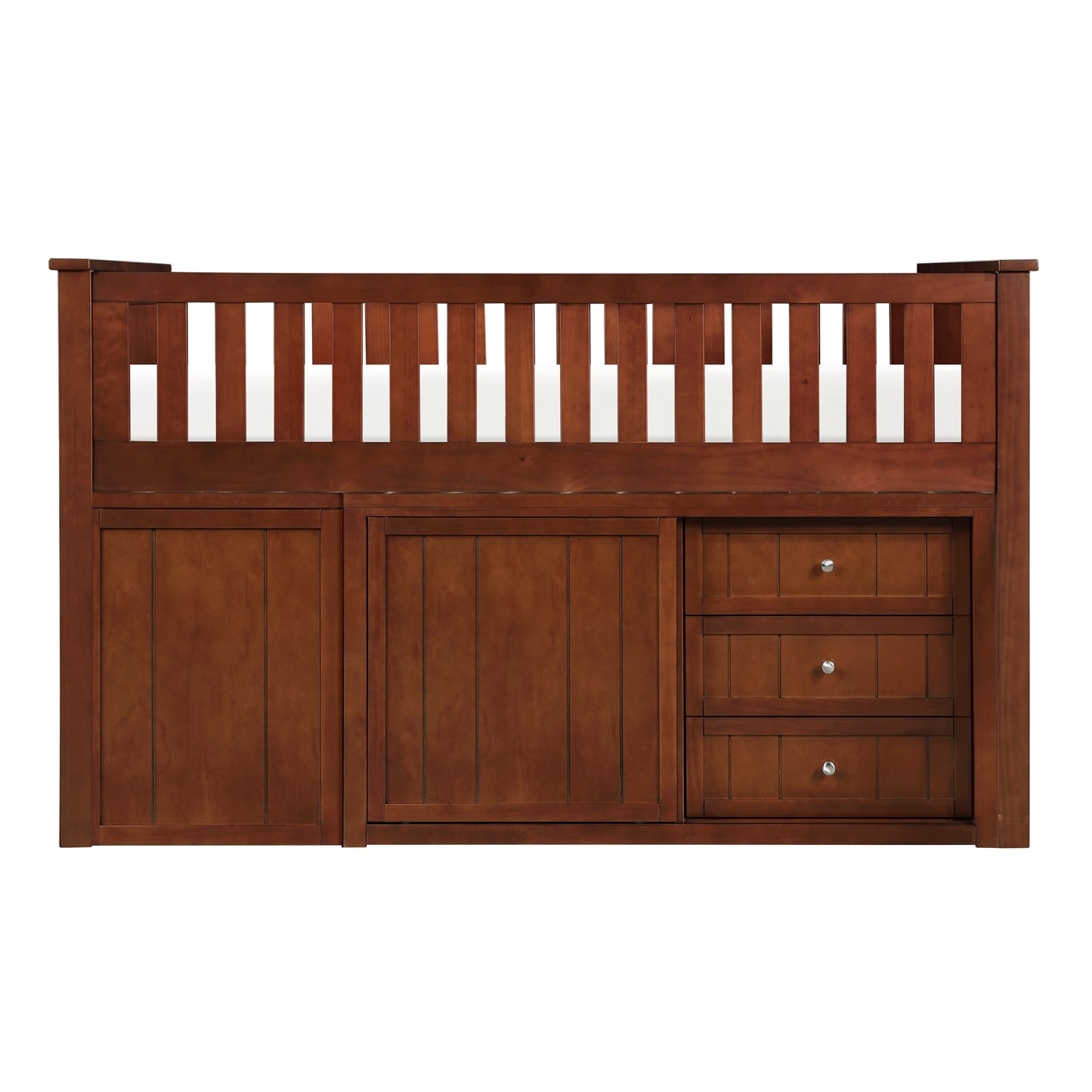 B2013LLDC-1*BC2DR - (6) Low Loft Bunk with Bookcase and 2 Dressers