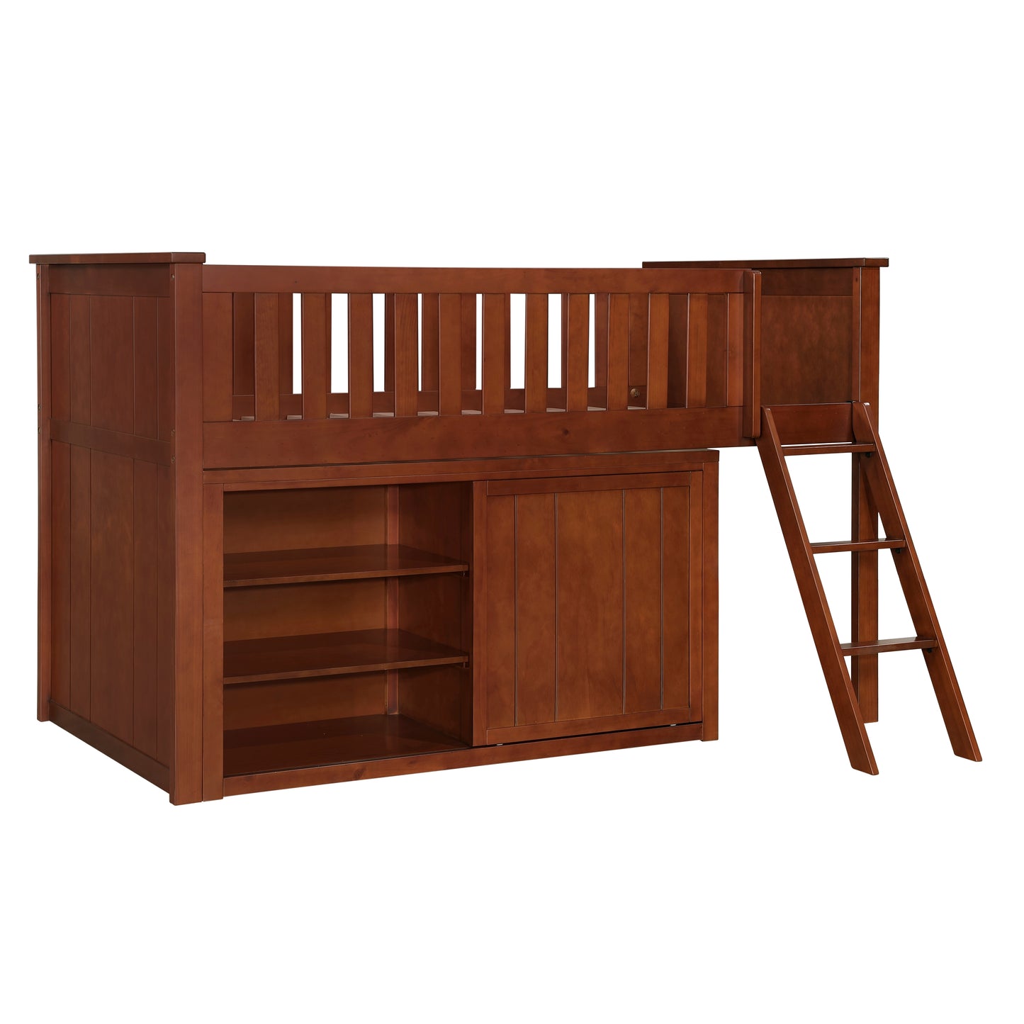 B2013LLDC-1*DR - (4) Low Loft Bunk with Dresser