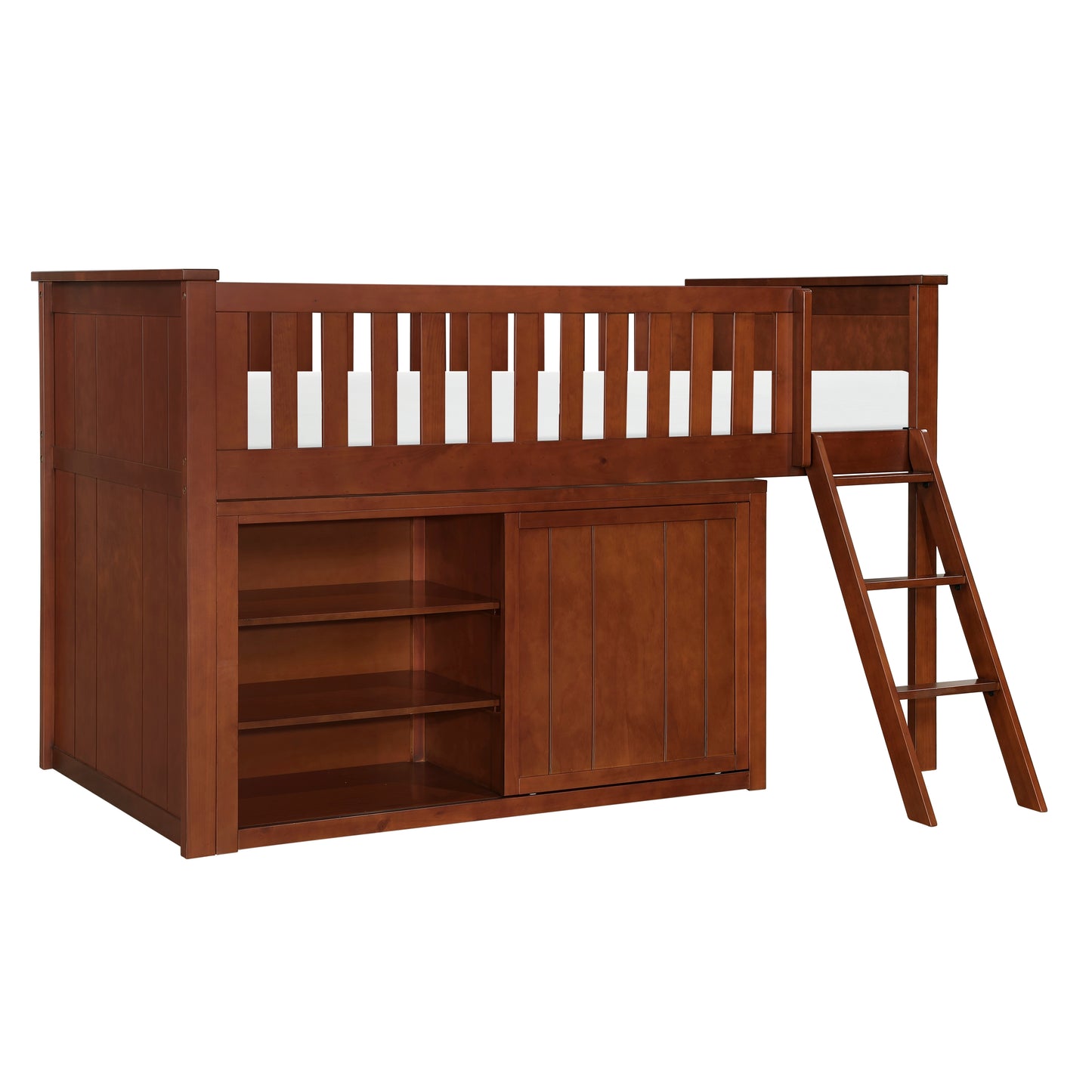 B2013LLDC-1*DR - (4) Low Loft Bunk with Dresser