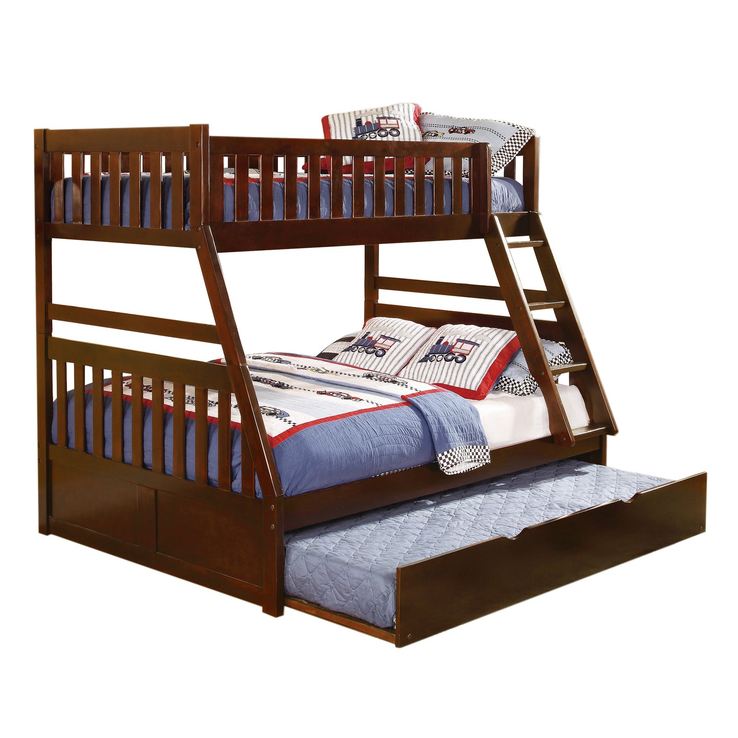 B2013TFDC-1*R - (4) Twin/Full Bunk Bed with Twin Trundle