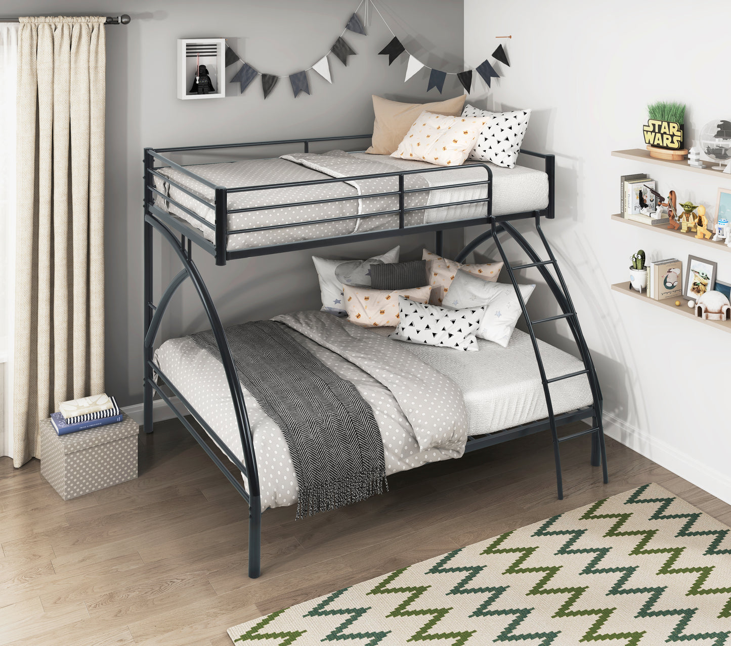 B2020BKTF-1 - Twin/Full Bunk Bed