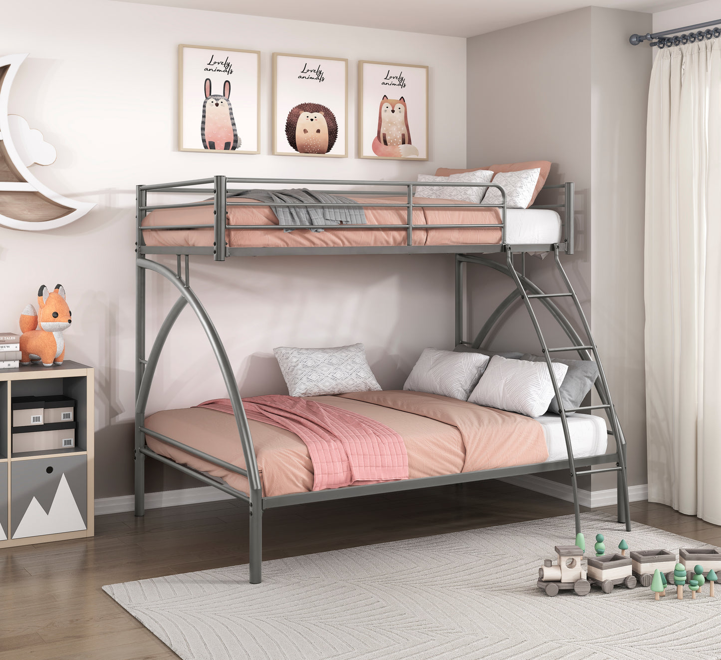 B2020GYTF-1 - Twin/Full Bunk Bed
