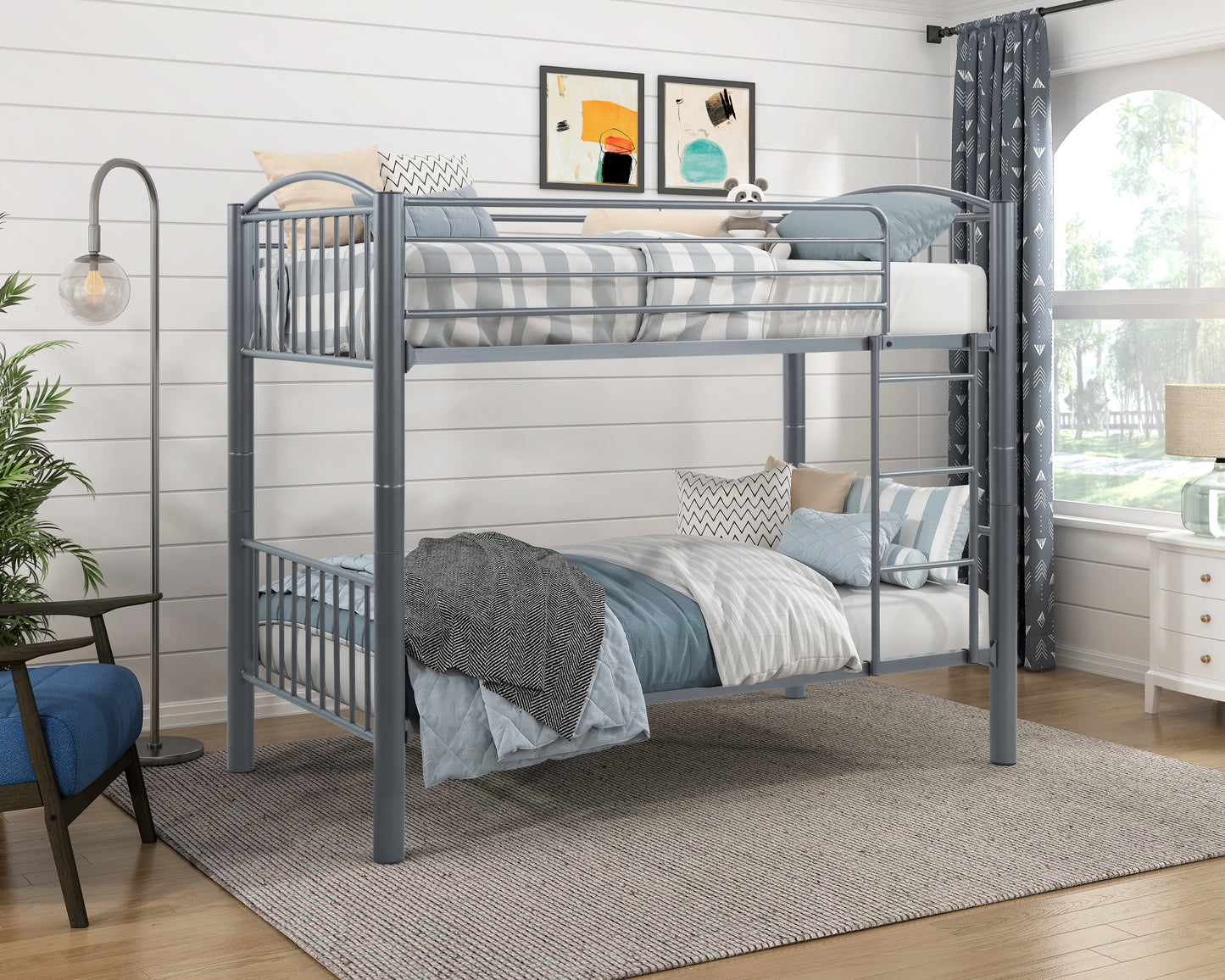 B2021GY-1 - Twin/Twin Bunk Bed