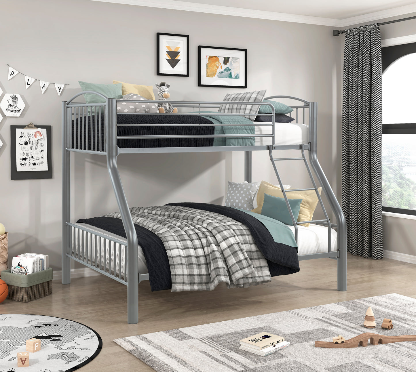 B2021GYTF-1 - Twin/Full Bunk Bed