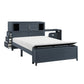 B2024BUBCF-1* - (2) Full Bookcase Bed with Hidden Desk, Stool and Storage Bench