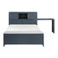 B2024BUBCF-1* - (2) Full Bookcase Bed with Hidden Desk, Stool and Storage Bench