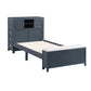 B2024BUBC-1* - (2) Twin Bookcase Bed with Hidden Desk, Stool and Storage Bench