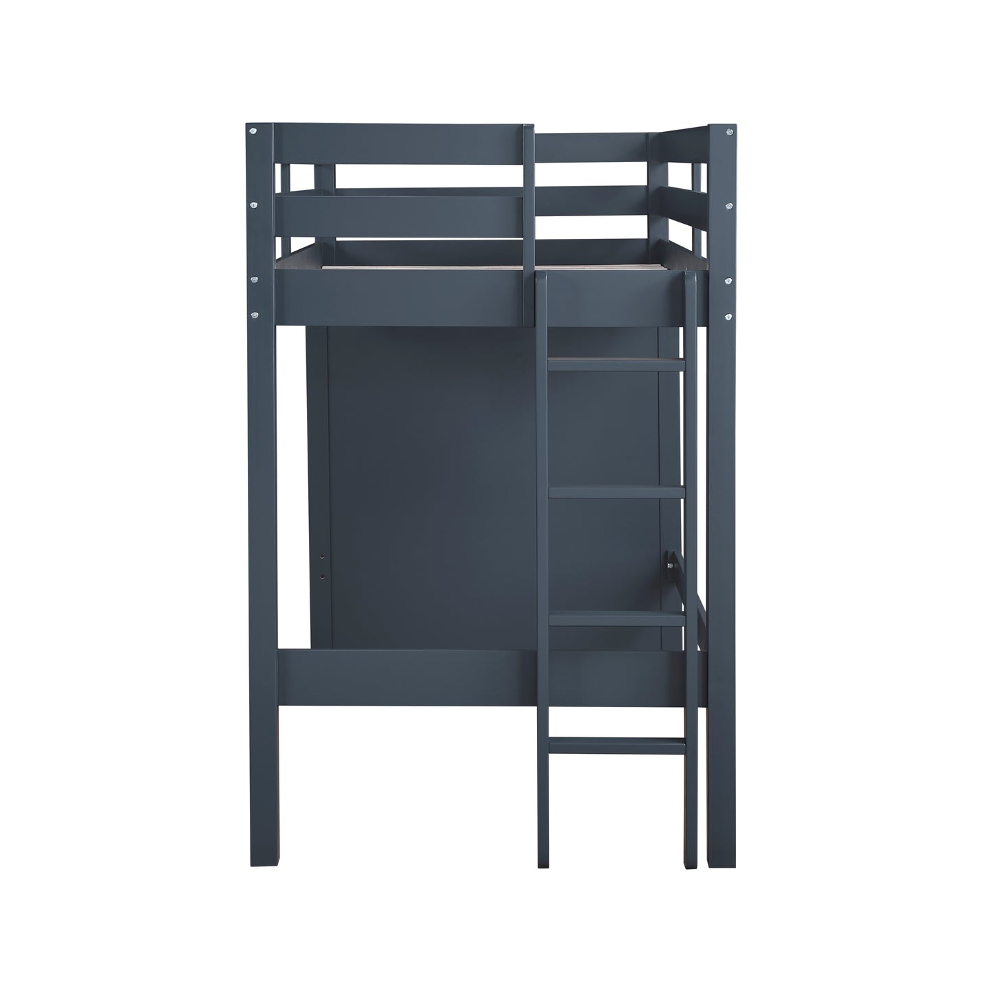 B2024BULTF-1* - (6) Twin/Full Loft Bunk Bed with Chest and Hidden Desk