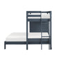 B2024BULTF-1* - (6) Twin/Full Loft Bunk Bed with Chest and Hidden Desk