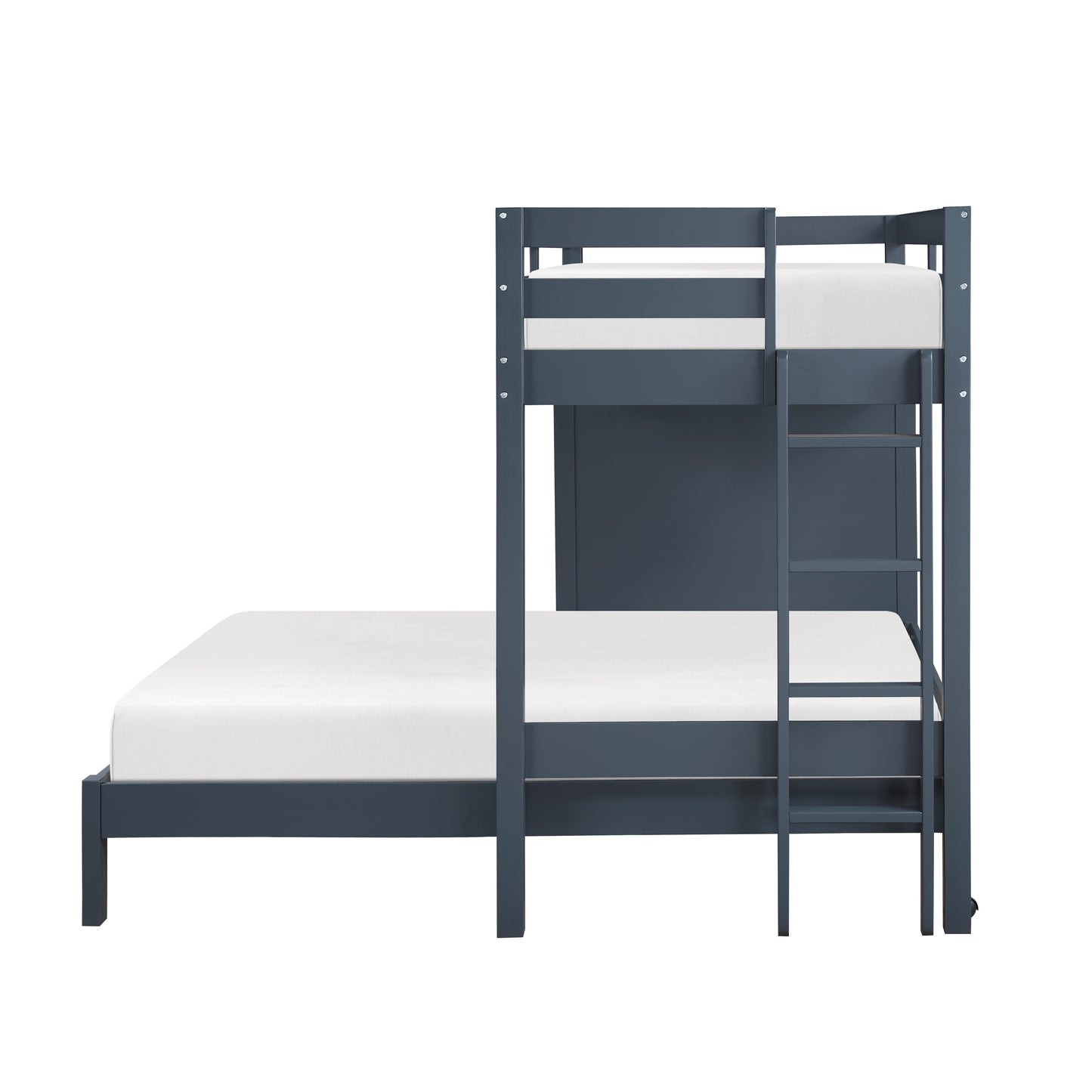 B2024BULTF-1* - (6) Twin/Full Loft Bunk Bed with Chest and Hidden Desk