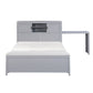 B2024GYBCF-1* - (2) Full Bookcase Bed with Hidden Desk, Stool and Storage Bench