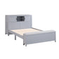 B2024GYBCF-1* - (2) Full Bookcase Bed with Hidden Desk, Stool and Storage Bench