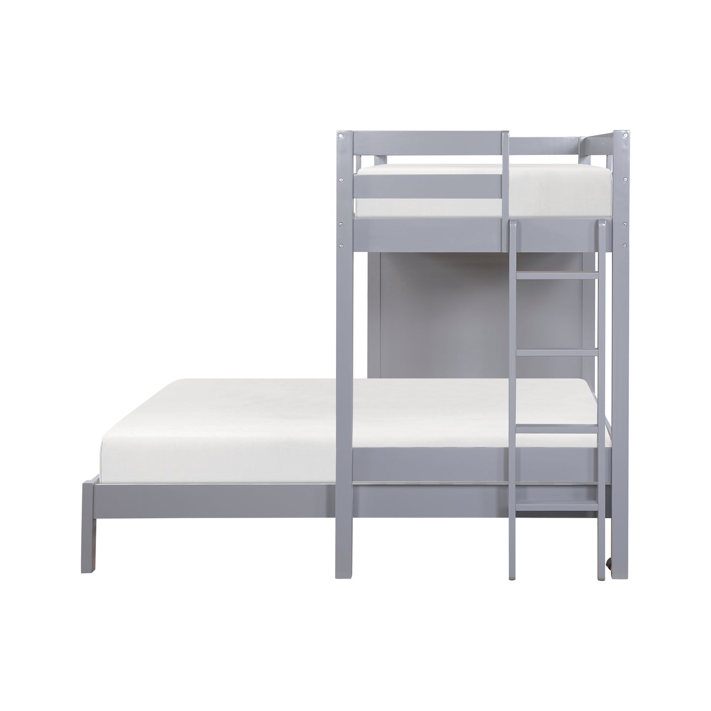 B2024GYLTF-1* - (6) Twin/Full Loft Bunk Bed with Chest and Hidden Desk