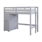 B2024GYLTF-1* - (6) Twin/Full Loft Bunk Bed with Chest and Hidden Desk