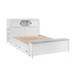 B2024WHBCF-1* - (2) Full Bookcase Bed with Hidden Desk, Stool and Storage Bench