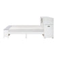 B2024WHBCF-1* - (2) Full Bookcase Bed with Hidden Desk, Stool and Storage Bench