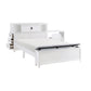 B2024WHBCF-1* - (2) Full Bookcase Bed with Hidden Desk, Stool and Storage Bench