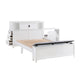B2024WHBCF-1* - (2) Full Bookcase Bed with Hidden Desk, Stool and Storage Bench