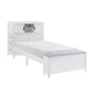 B2024WHBC-1* - (2) Twin Bookcase Bed with Hidden Desk, Stool and Storage Bench