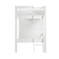 B2024WHLTF-1* - (6) Twin/Full Loft Bunk Bed with Chest and Hidden Desk