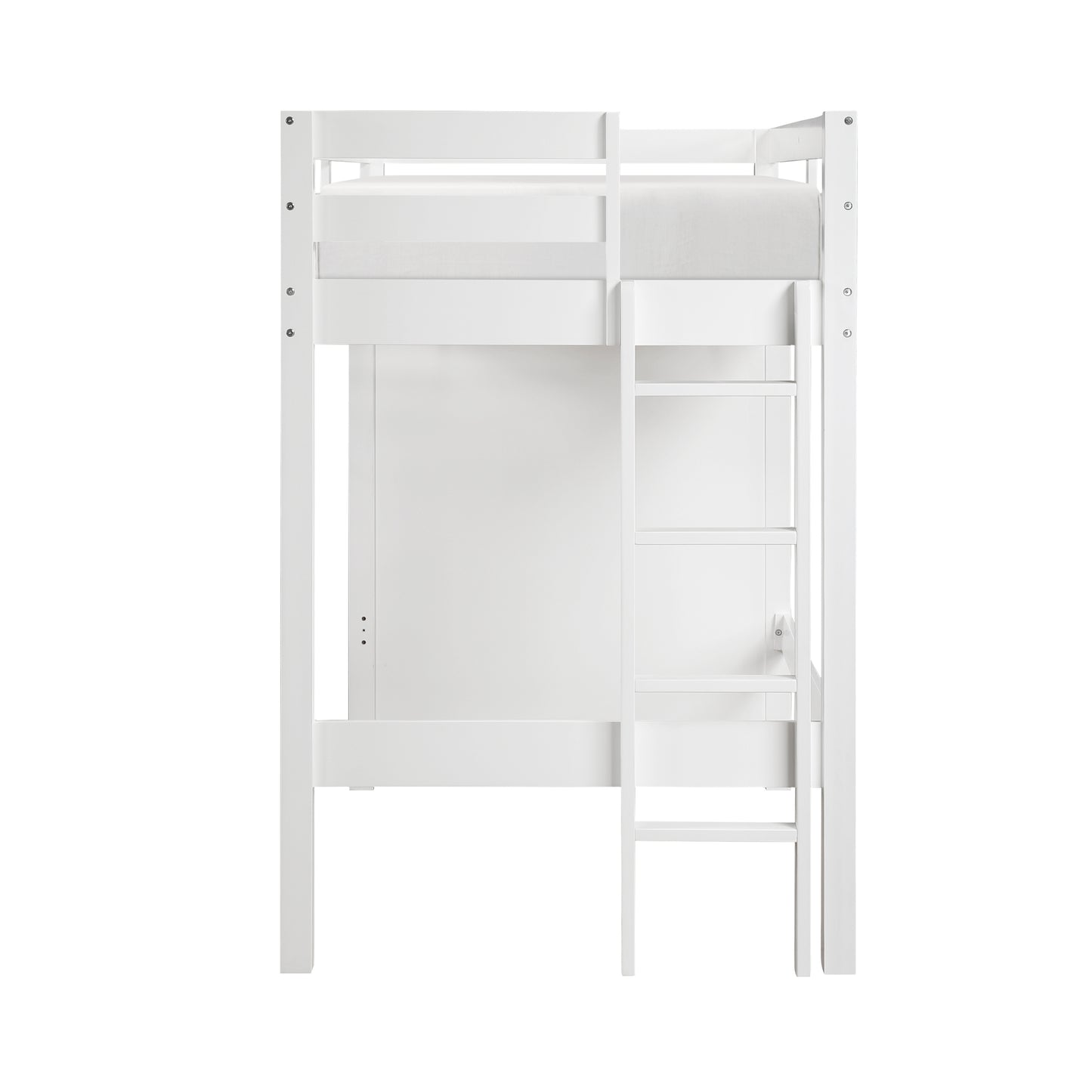 B2024WHLTF-1* - (6) Twin/Full Loft Bunk Bed with Chest and Hidden Desk