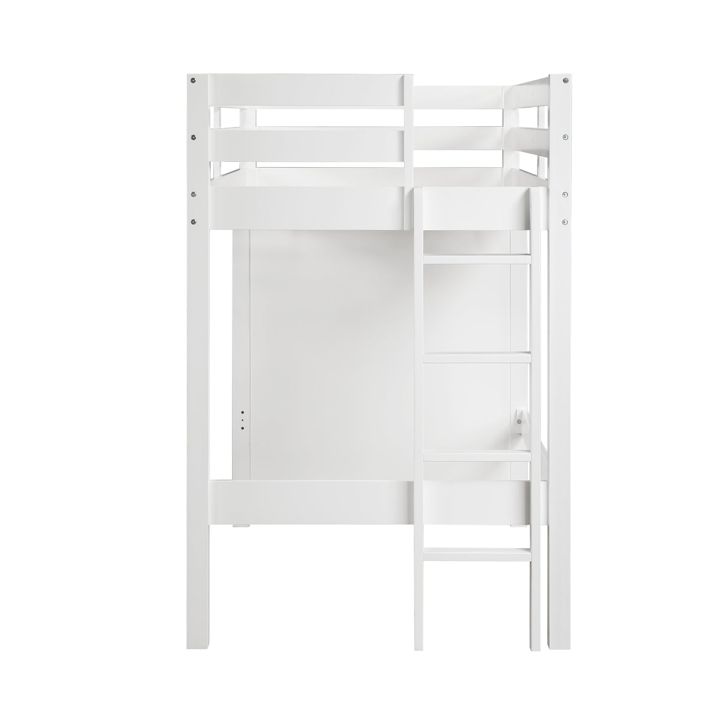 B2024WHLTF-1* - (6) Twin/Full Loft Bunk Bed with Chest and Hidden Desk