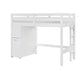 B2024WHLTF-1* - (6) Twin/Full Loft Bunk Bed with Chest and Hidden Desk