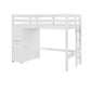 B2024WHLTF-1* - (6) Twin/Full Loft Bunk Bed with Chest and Hidden Desk