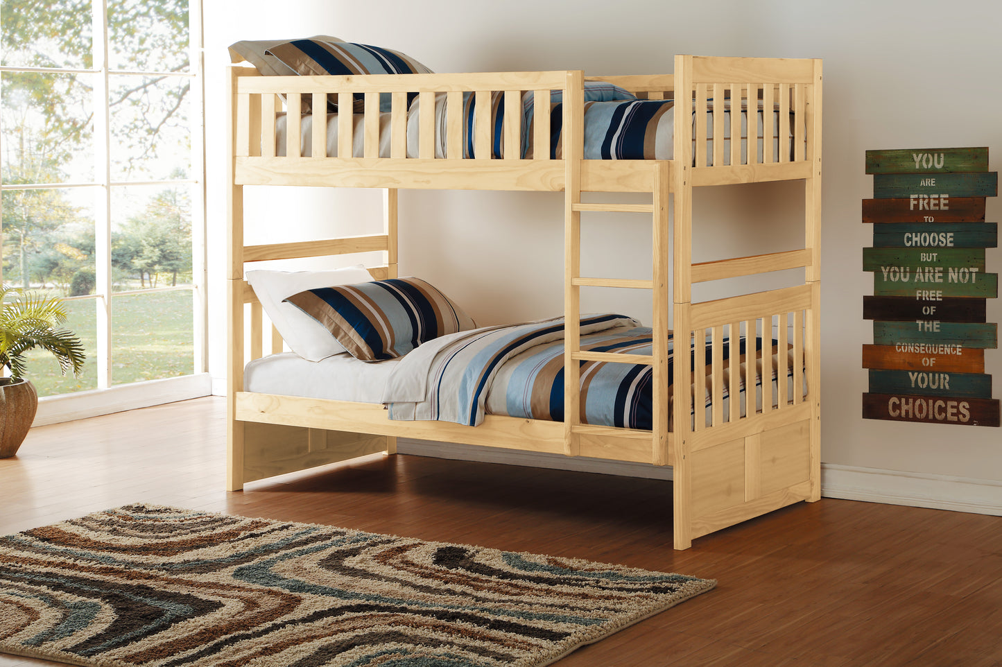 B2043-1* - (3) Twin/Twin Bunk Bed