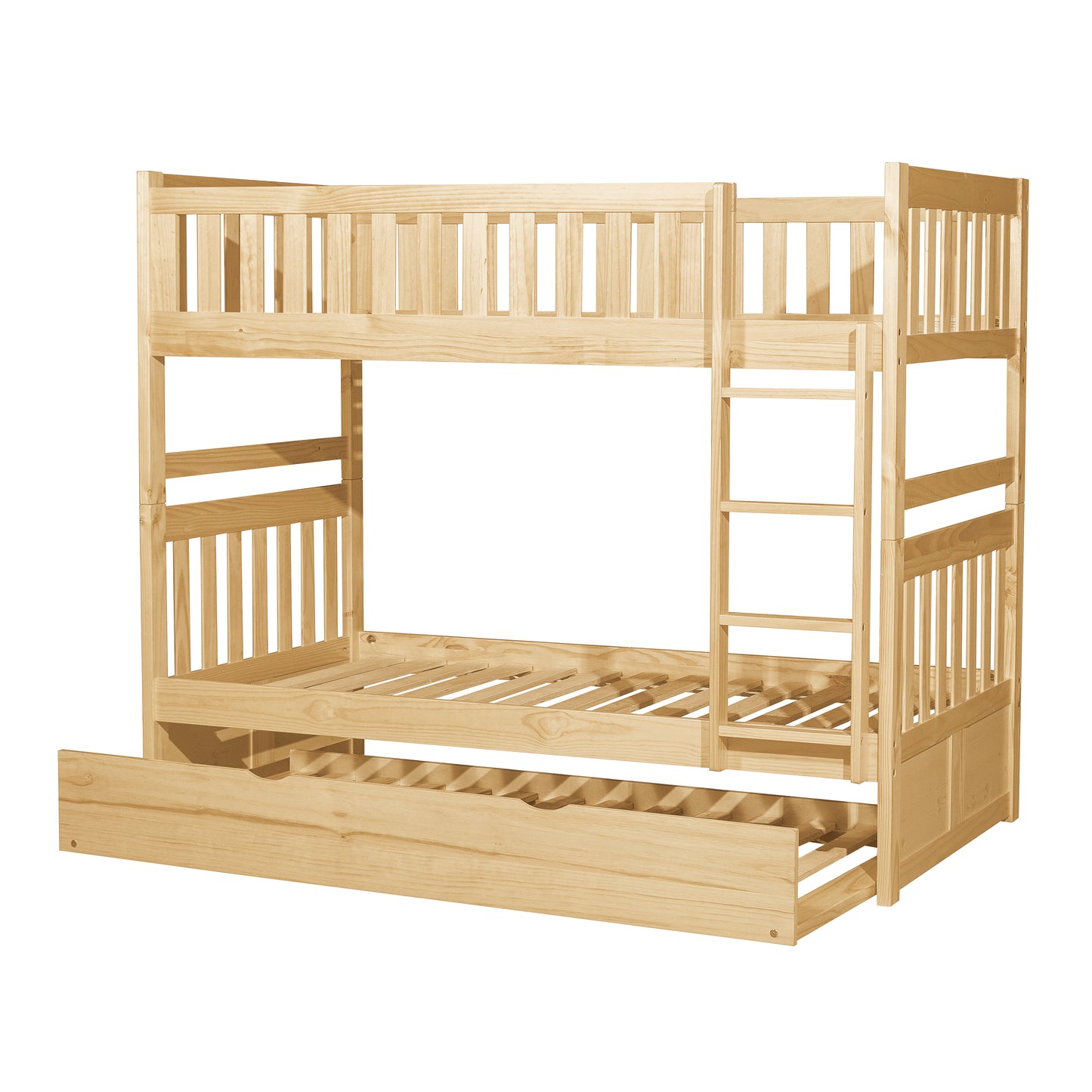 B2043-1*R - (4) Twin/Twin Bunk Bed with Twin Trundle