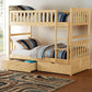B2043-1*T - (4) Twin/Twin Bunk Bed with Storage Boxes
