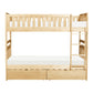 B2043-1*T - (4) Twin/Twin Bunk Bed with Storage Boxes
