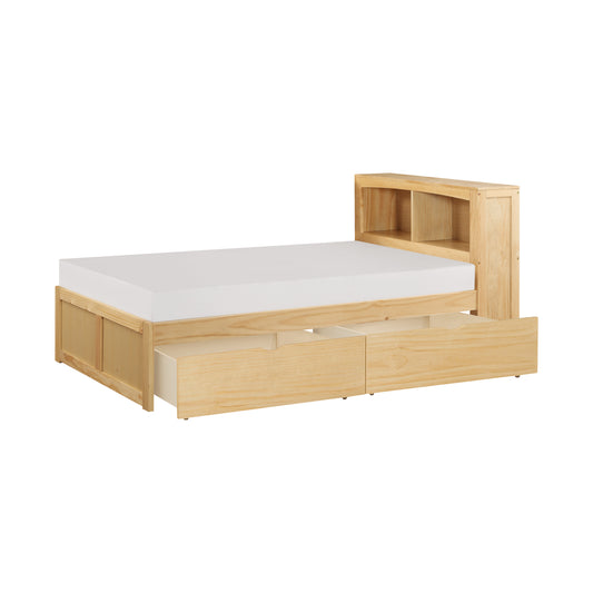 B2043BC-1T* - (3) Twin Bookcase Bed with Storage Boxes