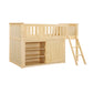 B2043LL-1*DR - (4) Low Loft Bunk with Dresser