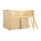B2043LL-1*DR - (4) Low Loft Bunk with Dresser