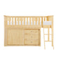 B2043LL-1*DR - (4) Low Loft Bunk with Dresser