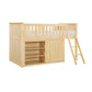 B2043LL-1*DR - (4) Low Loft Bunk with Dresser