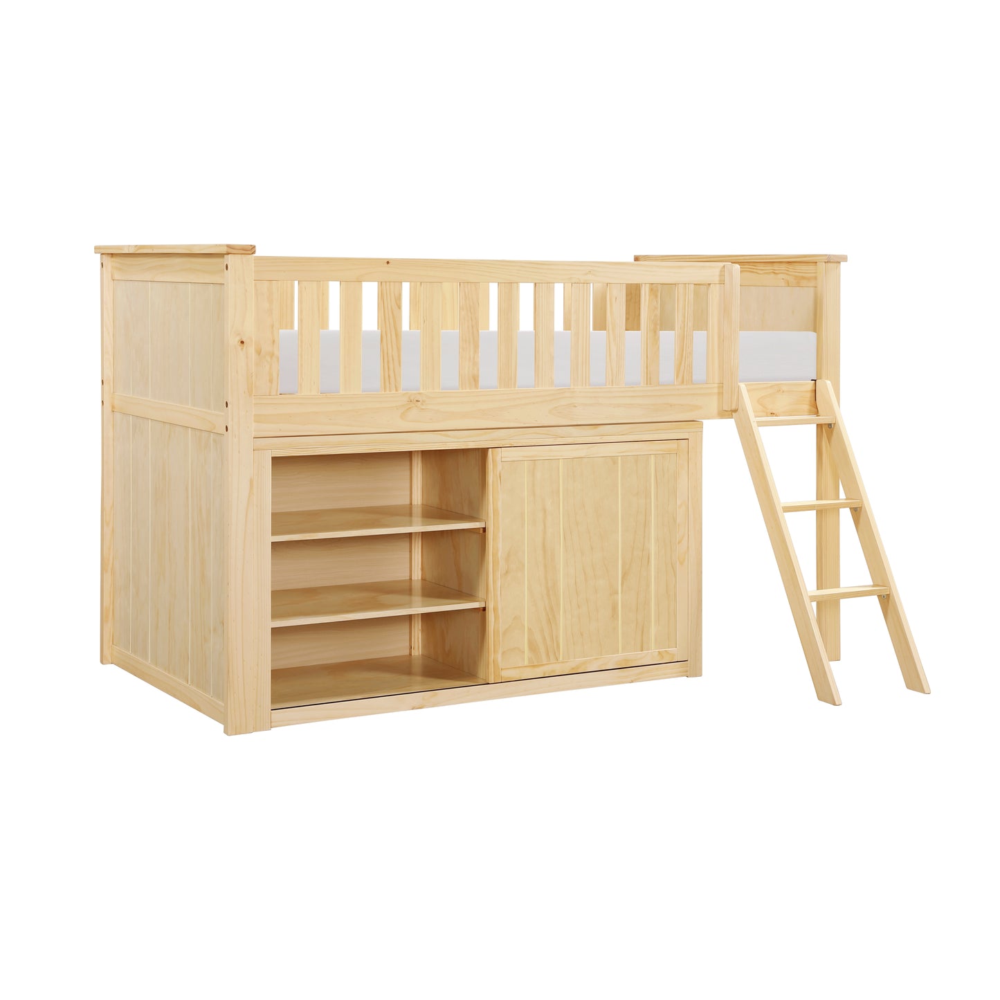 B2043LL-1*DR - (4) Low Loft Bunk with Dresser