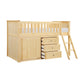 B2043LL-1*DR - (4) Low Loft Bunk with Dresser