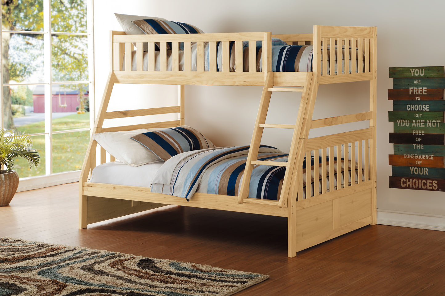 B2043TF-1* - (3) Twin/Full Bunk Bed