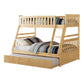 B2043TF-1*R - (4) Twin/Full Bunk Bed with Twin Trundle
