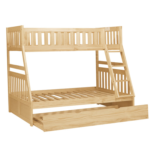 B2043TF-1*R - (4) Twin/Full Bunk Bed with Twin Trundle