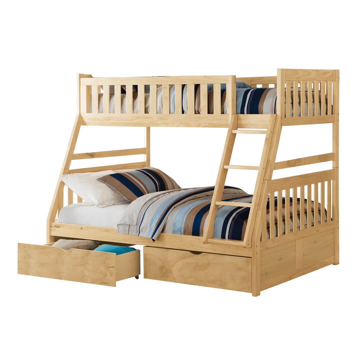 B2043TF-1*T - (4) Twin/Full Bunk Bed with Storage Boxes
