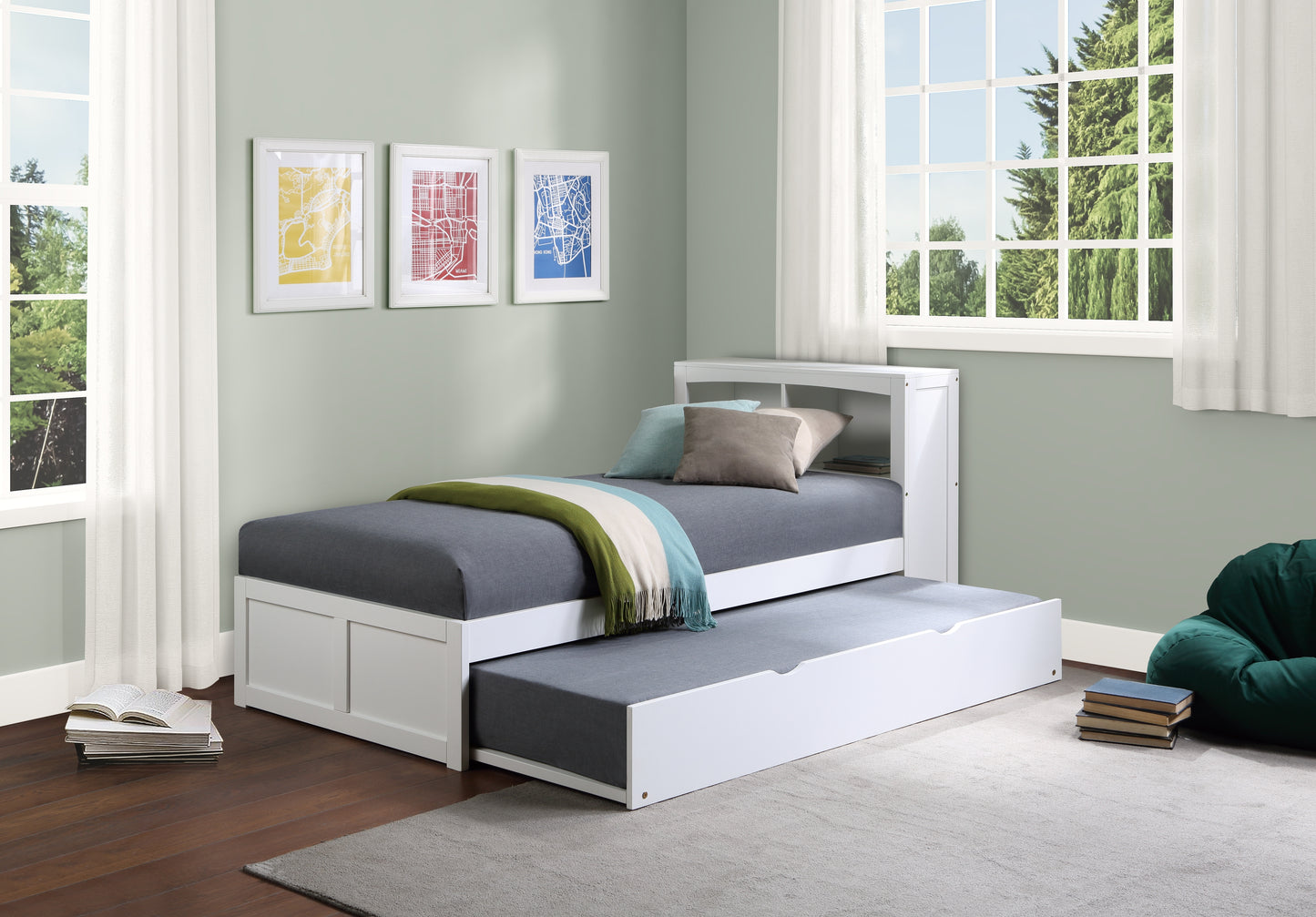 B2053W-R - Twin Trundle